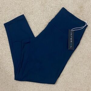 INTERVAL Recharge 7/8 Yoga Leggings w Soft Material Women's Size XL